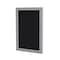 Ghent Enclosed Bulletin Board, 1 Door, Fabric, 2 ft H x 18 in W, Black PA12418F-95 - alternate 1